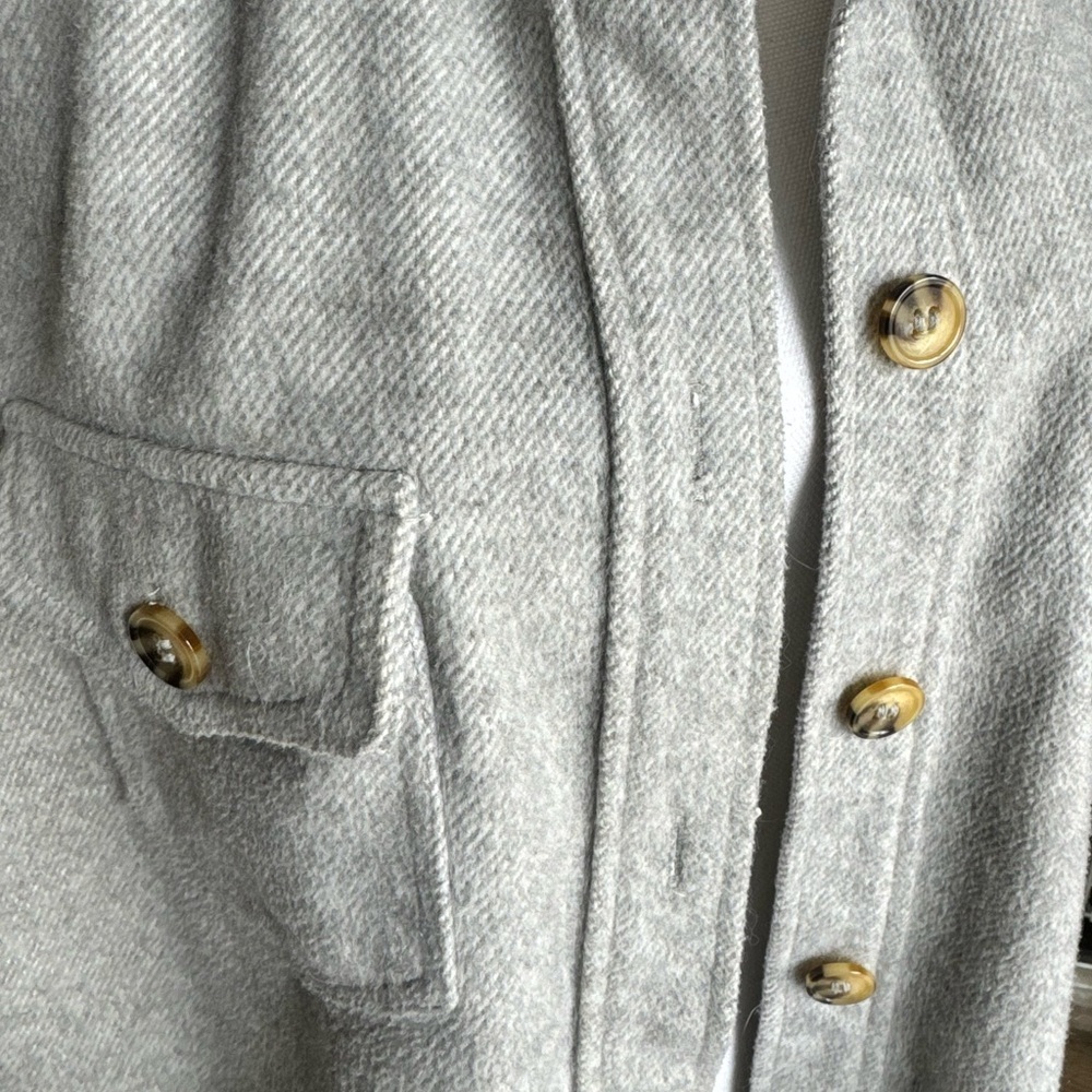 Gray Button-Up Jacket - image 2